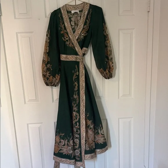 chinese dress ladies Zimmermann Devi Scallop Midi Dress – Lizzie Lend